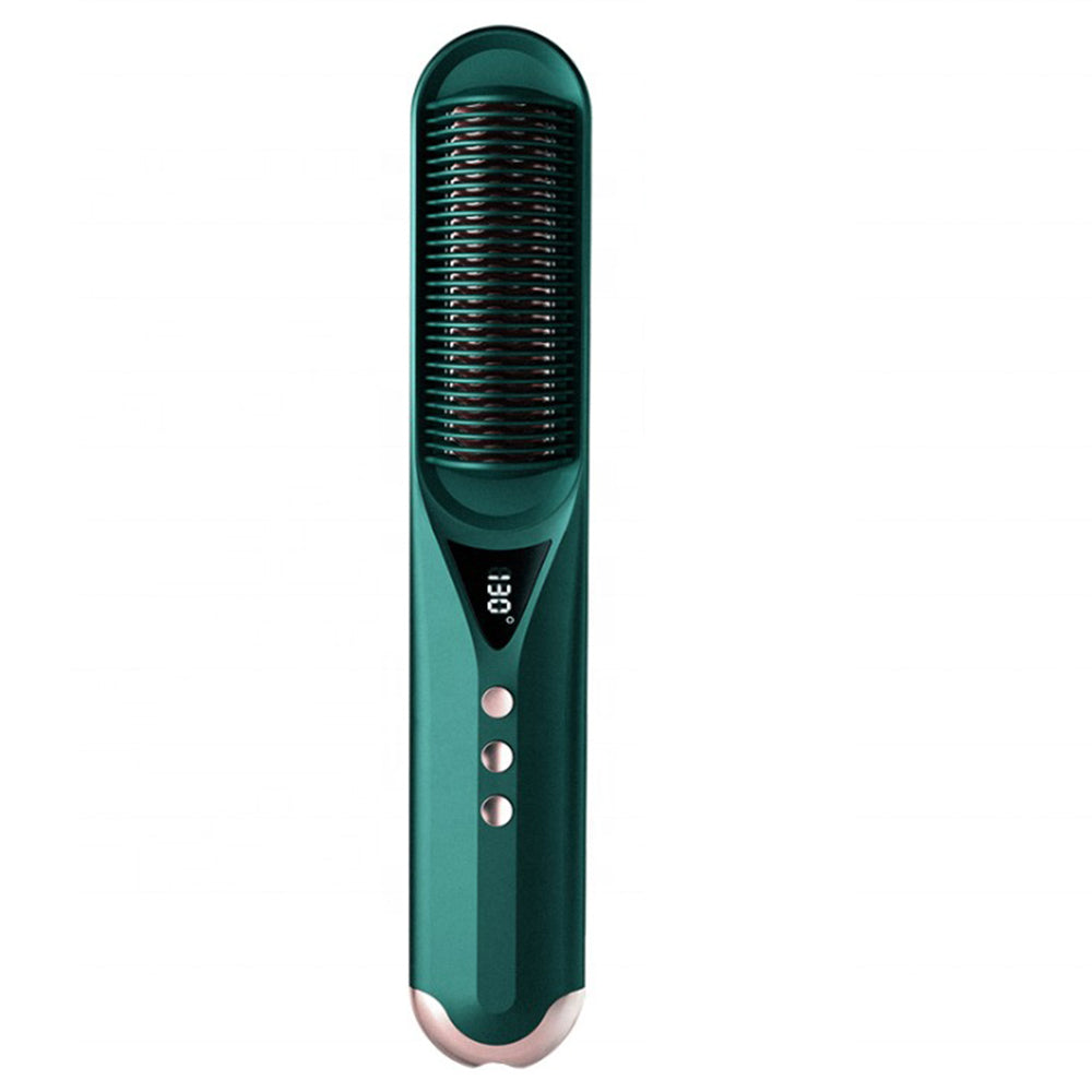 2-in-1 Hot Hair Comb Negative Ion Hair Straightener Curler- EU, UK, US Plug_3