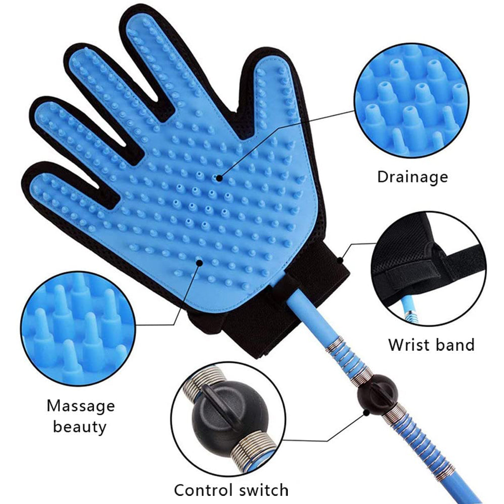 3-in-1 Pet Bathing Tool Sprayer Massage Glove and Pet Hair Remover_7