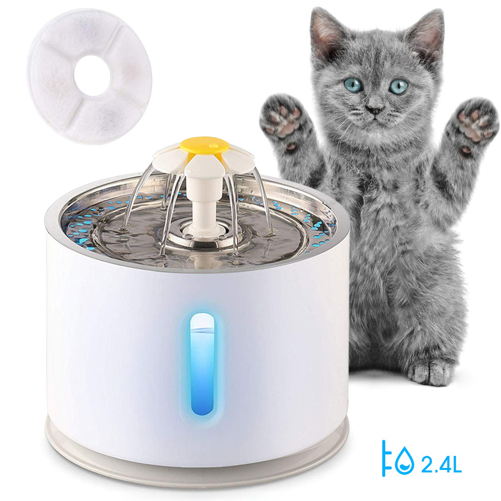 Automatic Pet Water Fountain with Pump and LED Indicator( UK/AU/EU/US plug)_3
