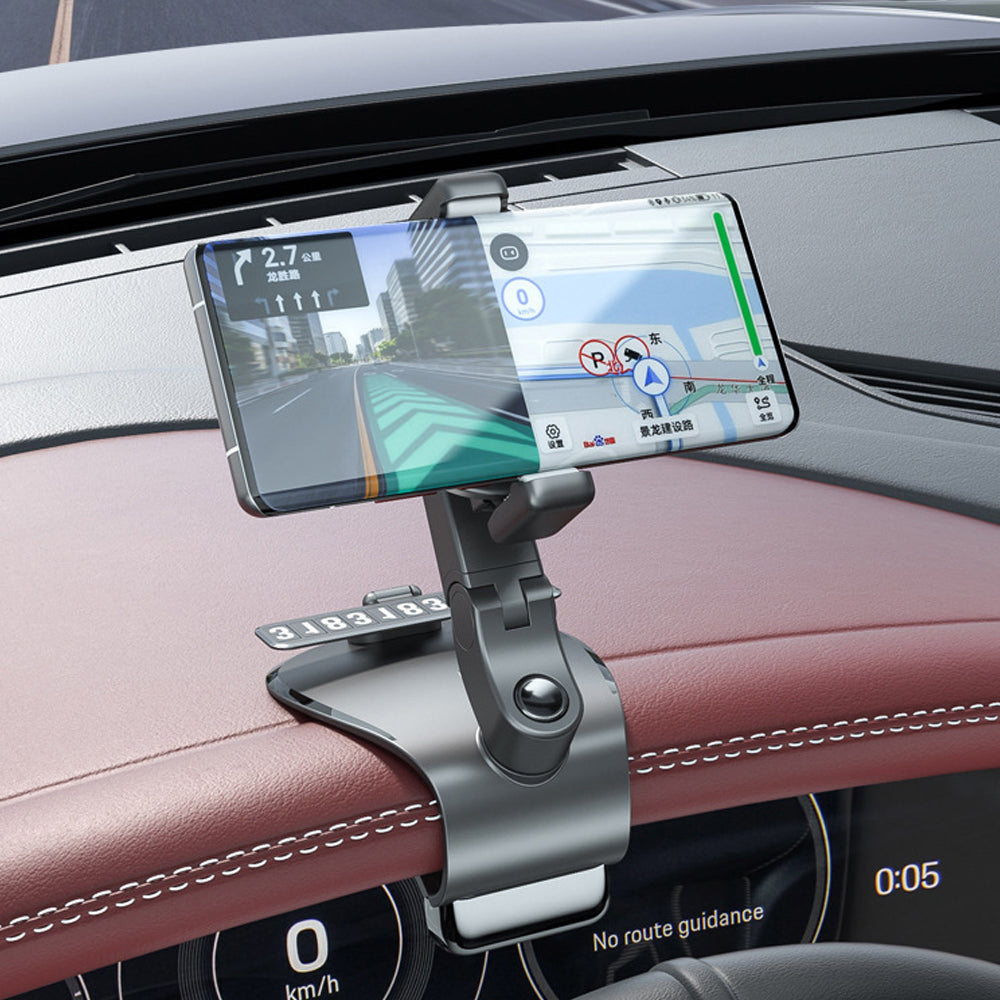 Car Dashboard Mobile Phone Holder with Parking Number_7