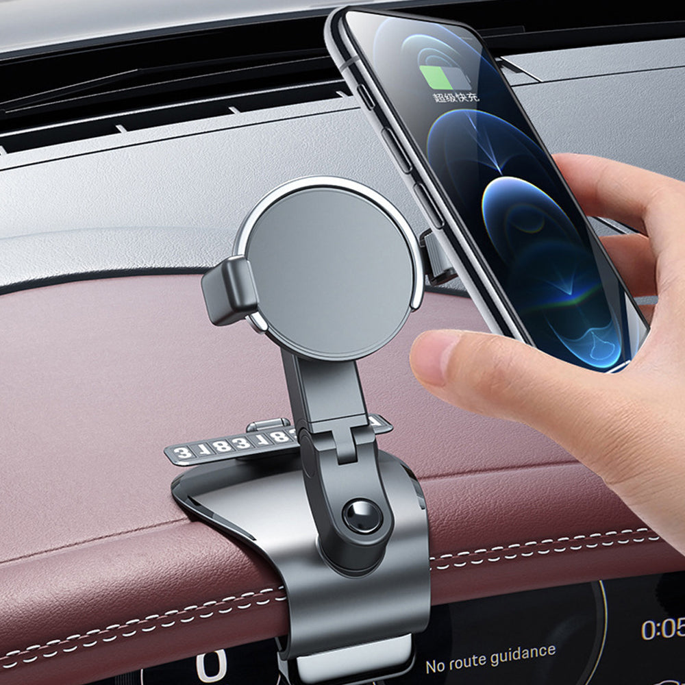 Car Dashboard Mobile Phone Holder with Parking Number_17