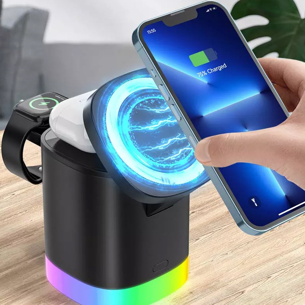 3-in-1 USB Wireless Magnetic Charger with RGB Backlight_9