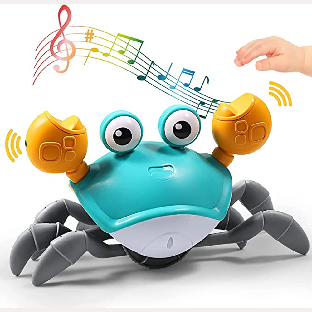 Crawling Crab Sensory Toy with Music and LED Light-USB Rechargeable_5