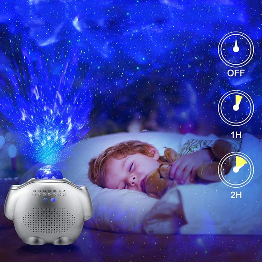 4 in 1 LED Galaxy Night Light Projector and BT Speaker-USB Rechargable_8