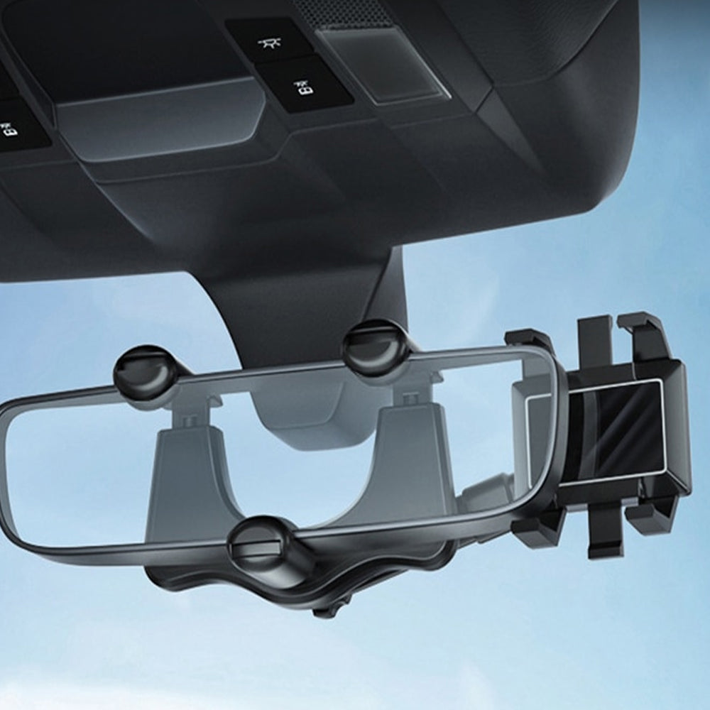 360° Rotating Bracket Car Rearview Mirror Mobile Holder_5