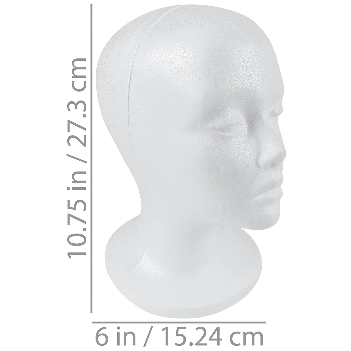 Styrofoam Model Heads/Hat Wig Foam Mannequin